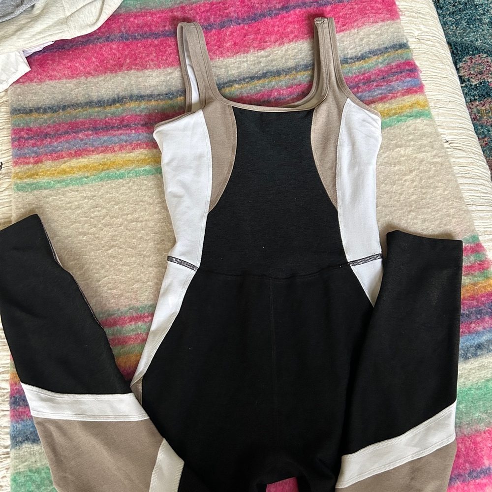 Beyond Yoga Black and Tan Jumpsuit